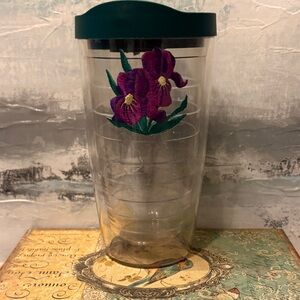 Iris Design Tervis Cup with Lid
